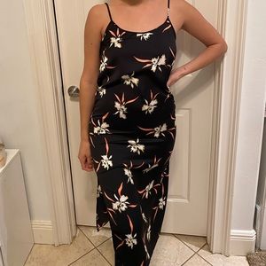 Soft silky floral dress